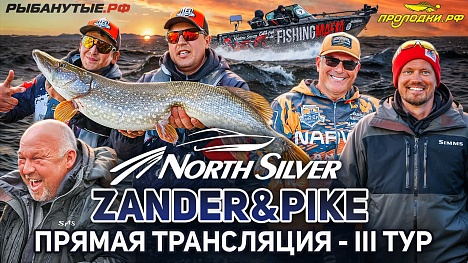 Рыболовный турнир NORTHSILVER ZANDER&PIKE Весна 2026. Прямая трансляция III тур