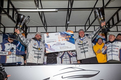 Победители X рыболовного турнира по ловле спиннингом с лодок NorthSilver Zander&Pike!